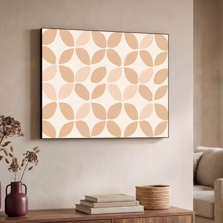 Art frame - Beige - Bladeren - Minimalistisch - Patroon — 7