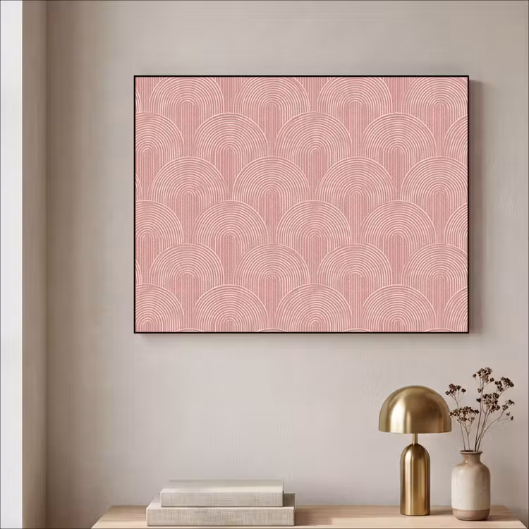 Art frame - Oudroze - Bogen - Deco - Lijnen — 5