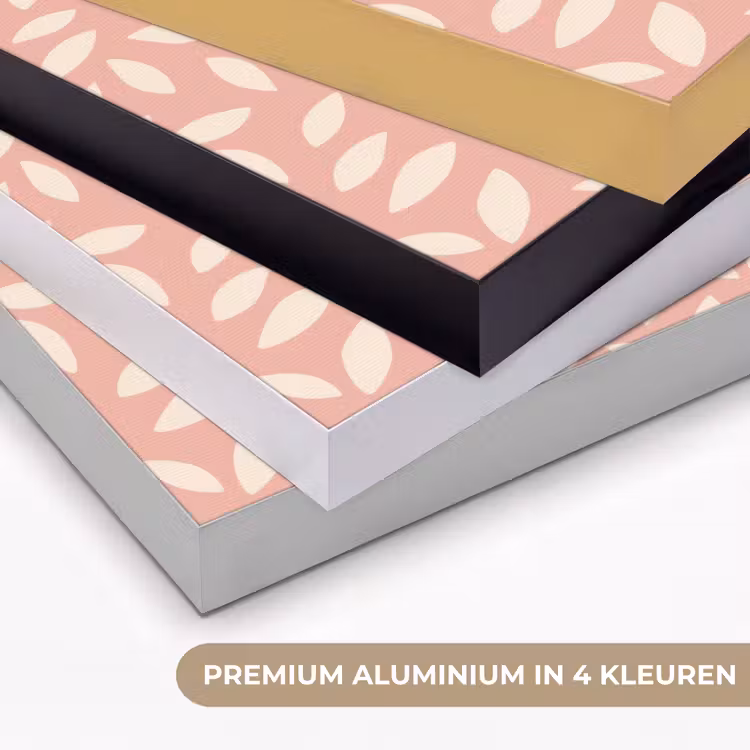 Art frame - Roze - Bladeren - Speels - Patroon — 2