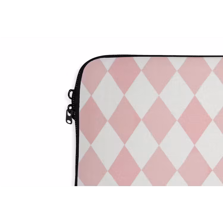 Laptophoes Lichtroze - Ruiten - Geometrisch - Patroon — 5