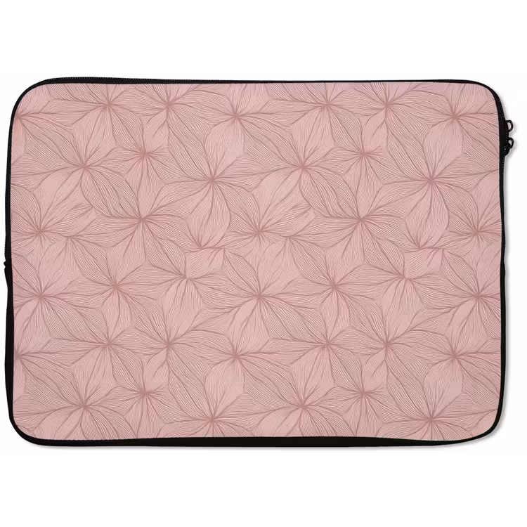 Laptophoes oederroze - Bloemen - Reliëf - Textuur — 1