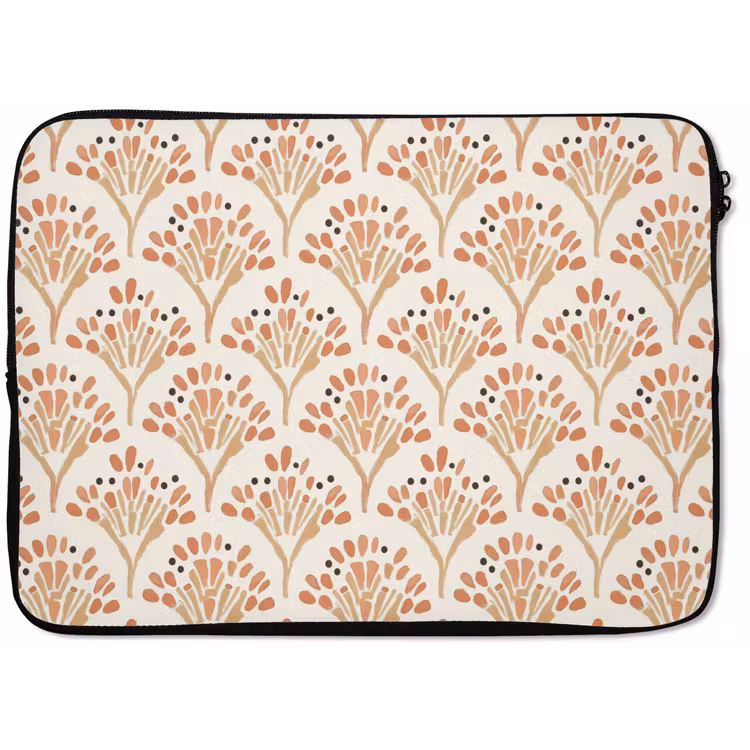 Laptophoes Terracotta - Waaiers - Schilderachtig - Patroon — 1
