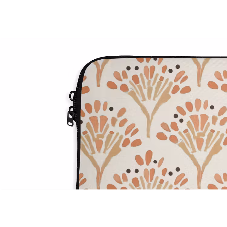 Laptophoes Terracotta - Waaiers - Schilderachtig - Patroon — 5