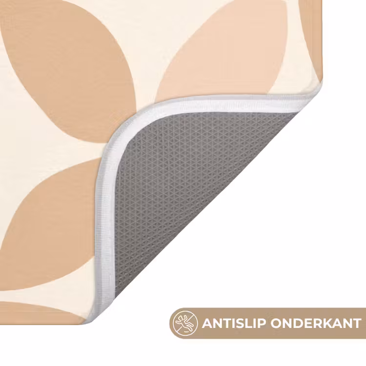 WC Mat - Beige - Bladeren - Minimalistisch - Patroon — 4