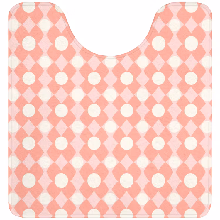 WC Mat - Koraal - Retro - Geometrisch - Patroon — 1