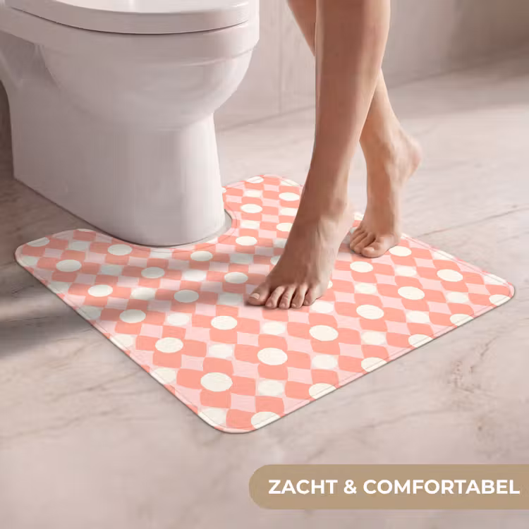 WC Mat - Koraal - Retro - Geometrisch - Patroon — 5