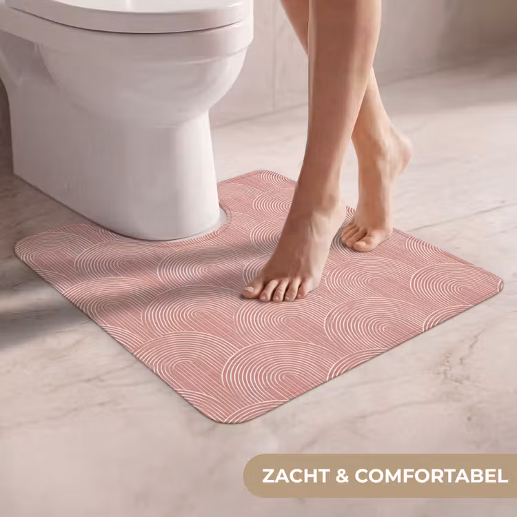 WC Mat - Oudroze - Bogen - Deco - Lijnen — 5