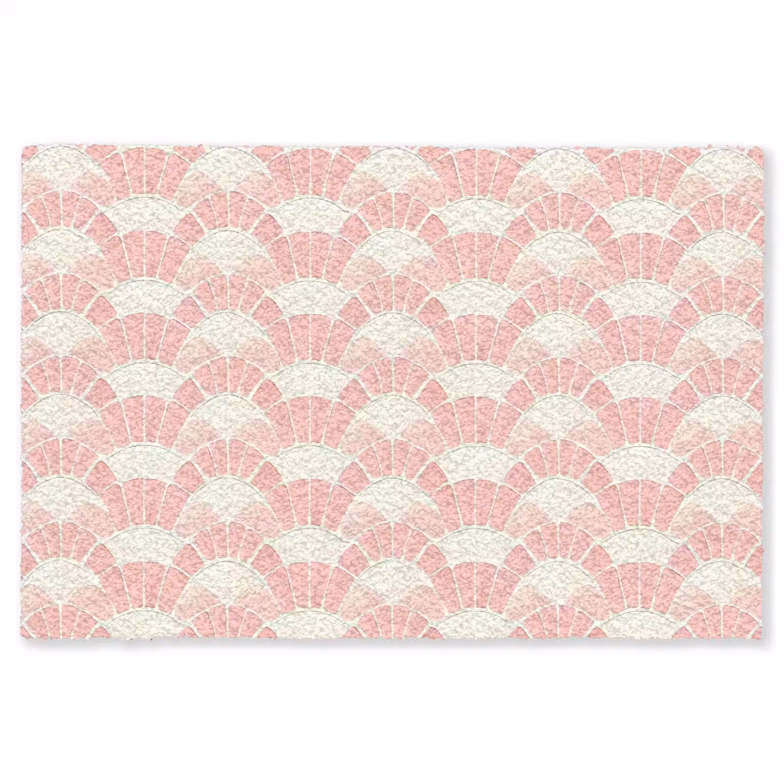 Vloerkleed - Roze - Waaiers - Mozaïek - Patroon — 1