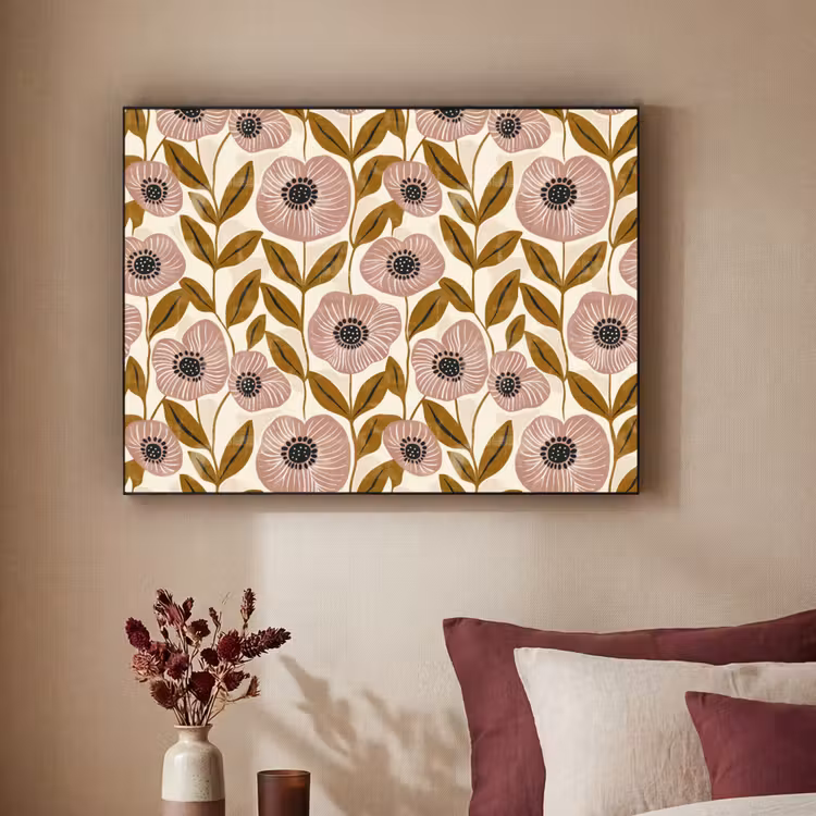 Art frame - Dustyroze - Bloemen - Grafisch - Patroon — 3