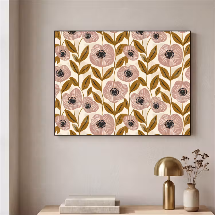 Art frame - Dustyroze - Bloemen - Grafisch - Patroon — 5