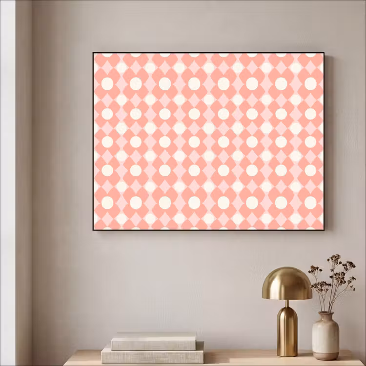 Art frame - Koraal - Retro - Geometrisch - Patroon — 5