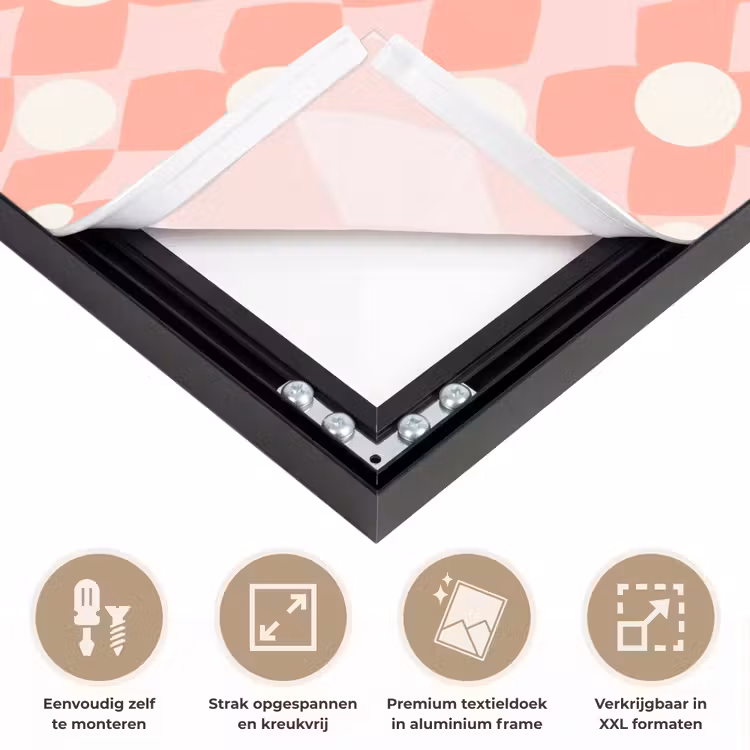 Art frame - Koraal - Retro - Geometrisch - Patroon — 8