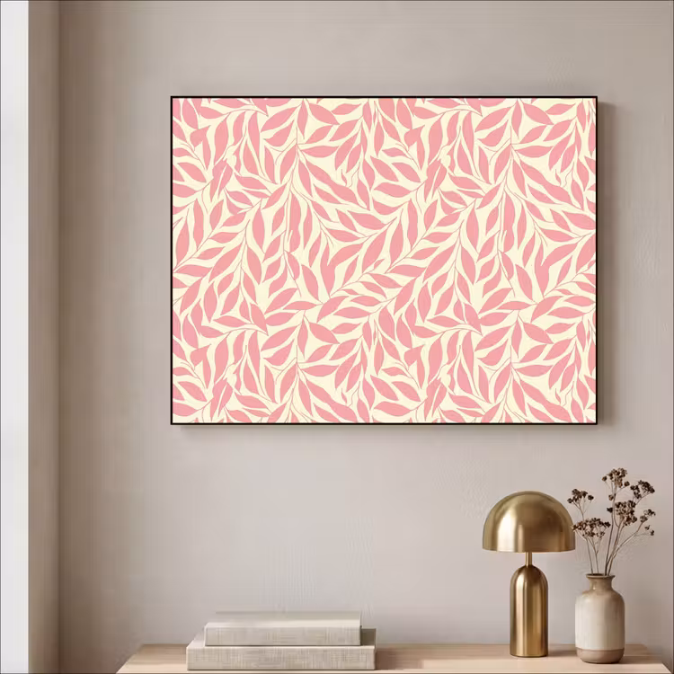 Art frame - Roze - Bladeren - Dynamisch - Patroon — 5