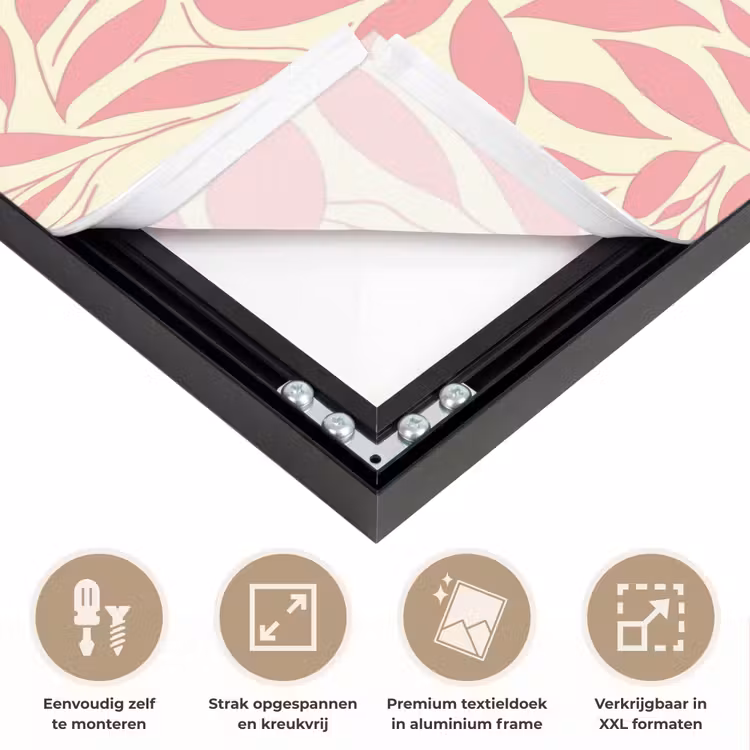 Art frame - Roze - Bladeren - Dynamisch - Patroon — 8