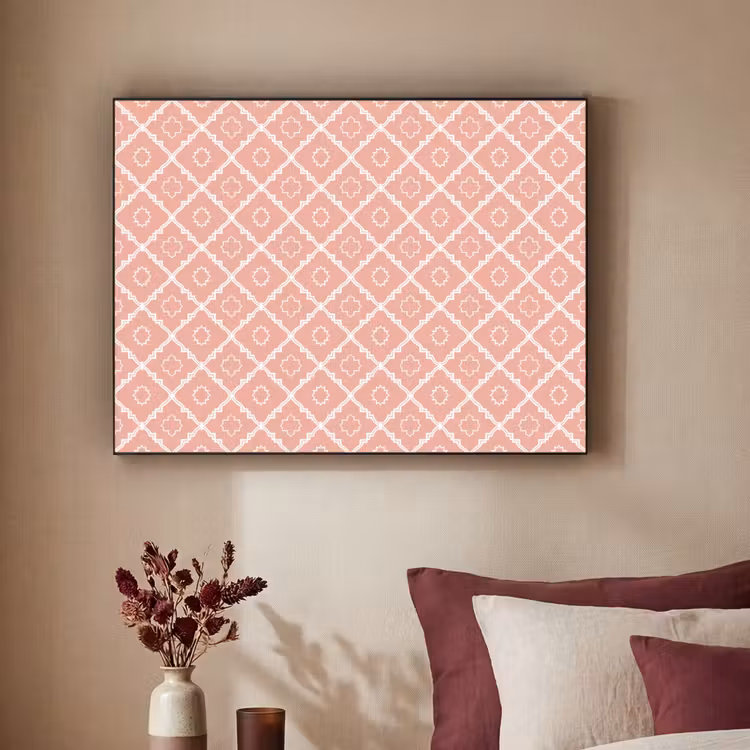 Art frame - Zalmroze - Geometrisch - Elegant - Patroon — 3