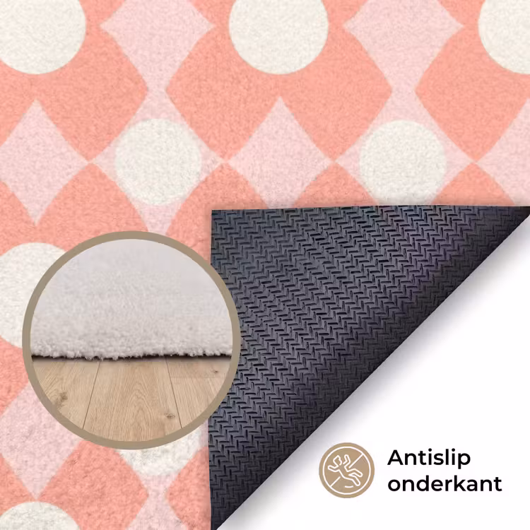 Vloerkleed - Koraal - Retro - Geometrisch - Patroon — 4