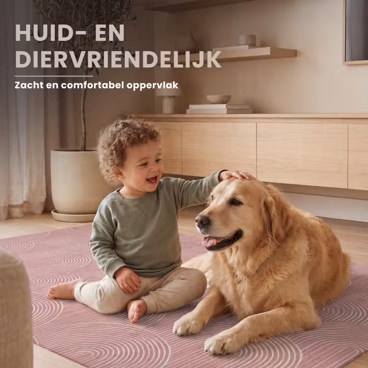 Vloerkleed - Oudroze - Bogen - Deco - Lijnen — 6