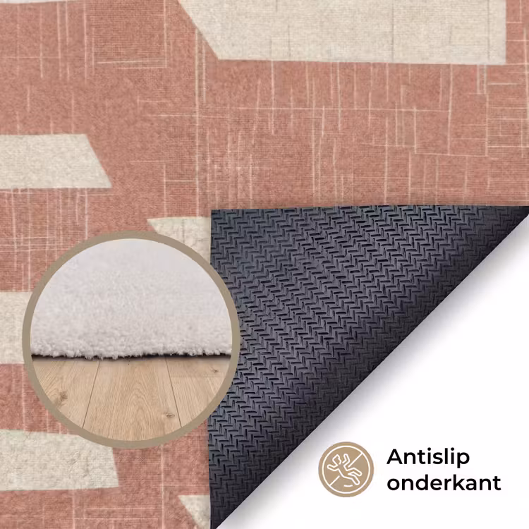 Vloerkleed - Terracotta - Abstract - Textuur - Patroon — 4