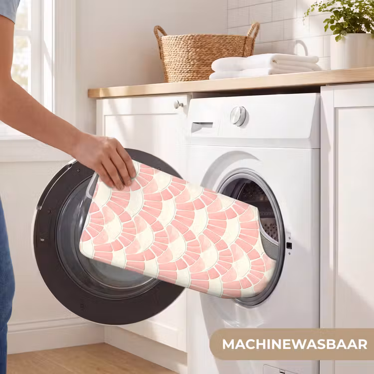 WC Mat - Roze - Waaiers - Mozaïek - Patroon — 6
