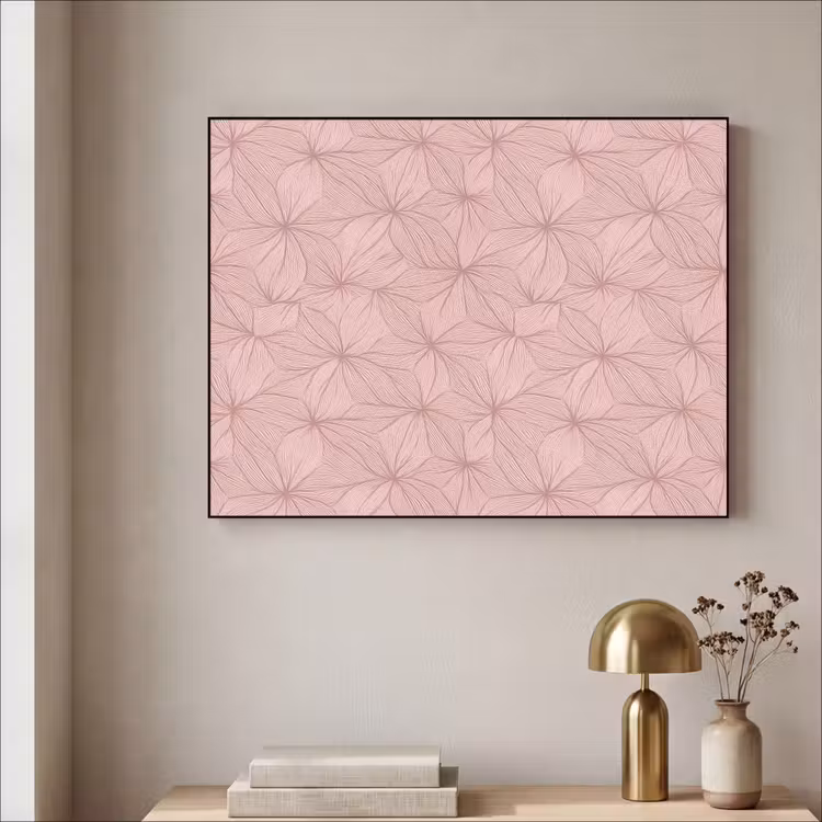 Art frame - oederroze - Bloemen - Reliëf - Textuur — 5