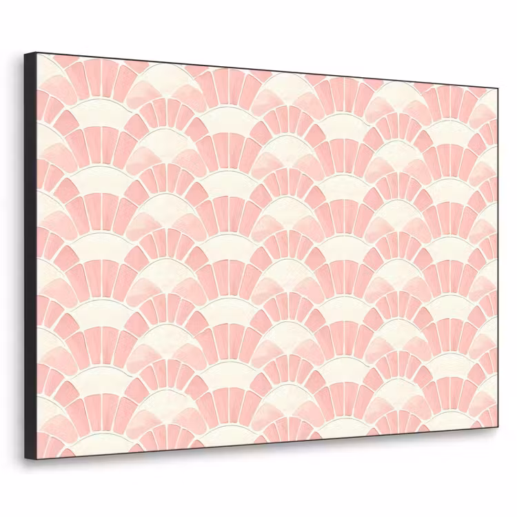 Art frame - Roze - Waaiers - Mozaïek - Patroon — 1