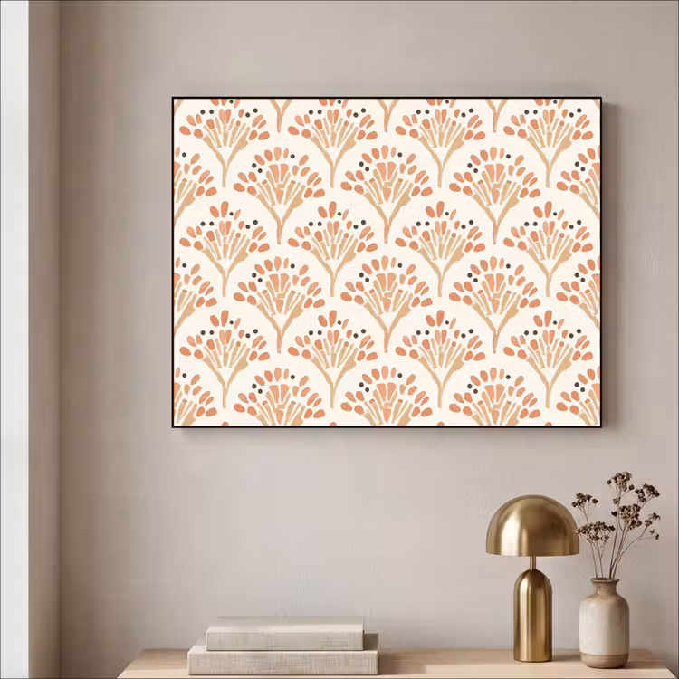 Art frame - Terracotta - Waaiers - Schilderachtig - Patroon — 5