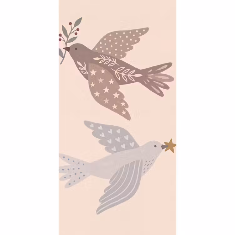 Behang - Vogel - Bessen - Natuur - Modern - Beige — 2