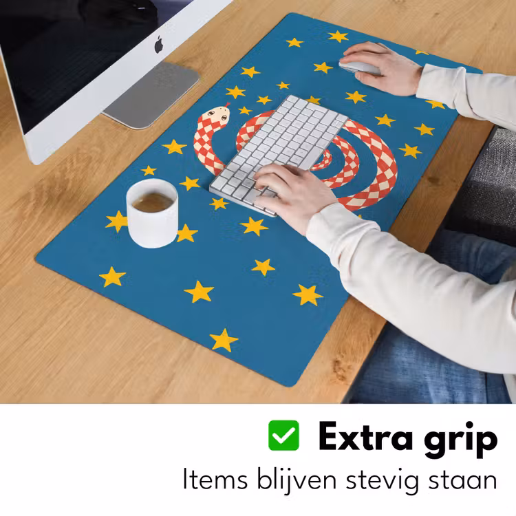 Bureau onderlegger - Slang - Spiraal - Dieren - Illustratie - Rood — 6
