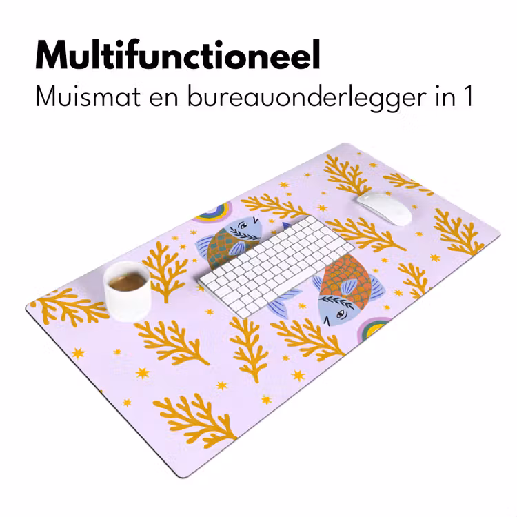 Bureau onderlegger - Vis - Onderwater - Dieren - Abstract - Kleurrijk β 7