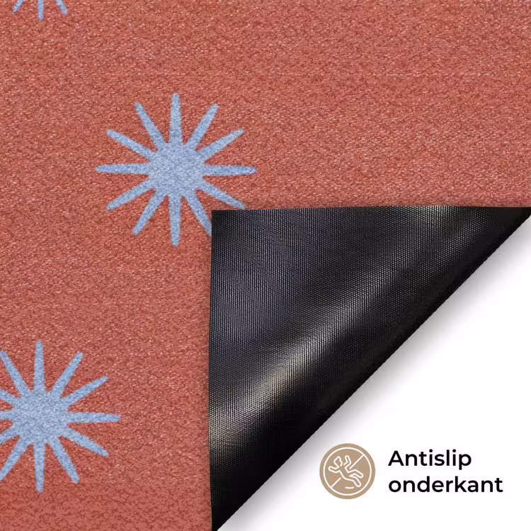 Deurmat - Dieren - Sterren - Maan - Abstract - Rood — 6