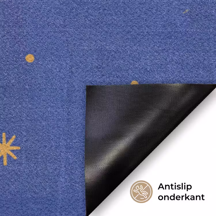 Deurmat - Vogel - Bloemen - Decoratief - Oranje - Blauw — 6