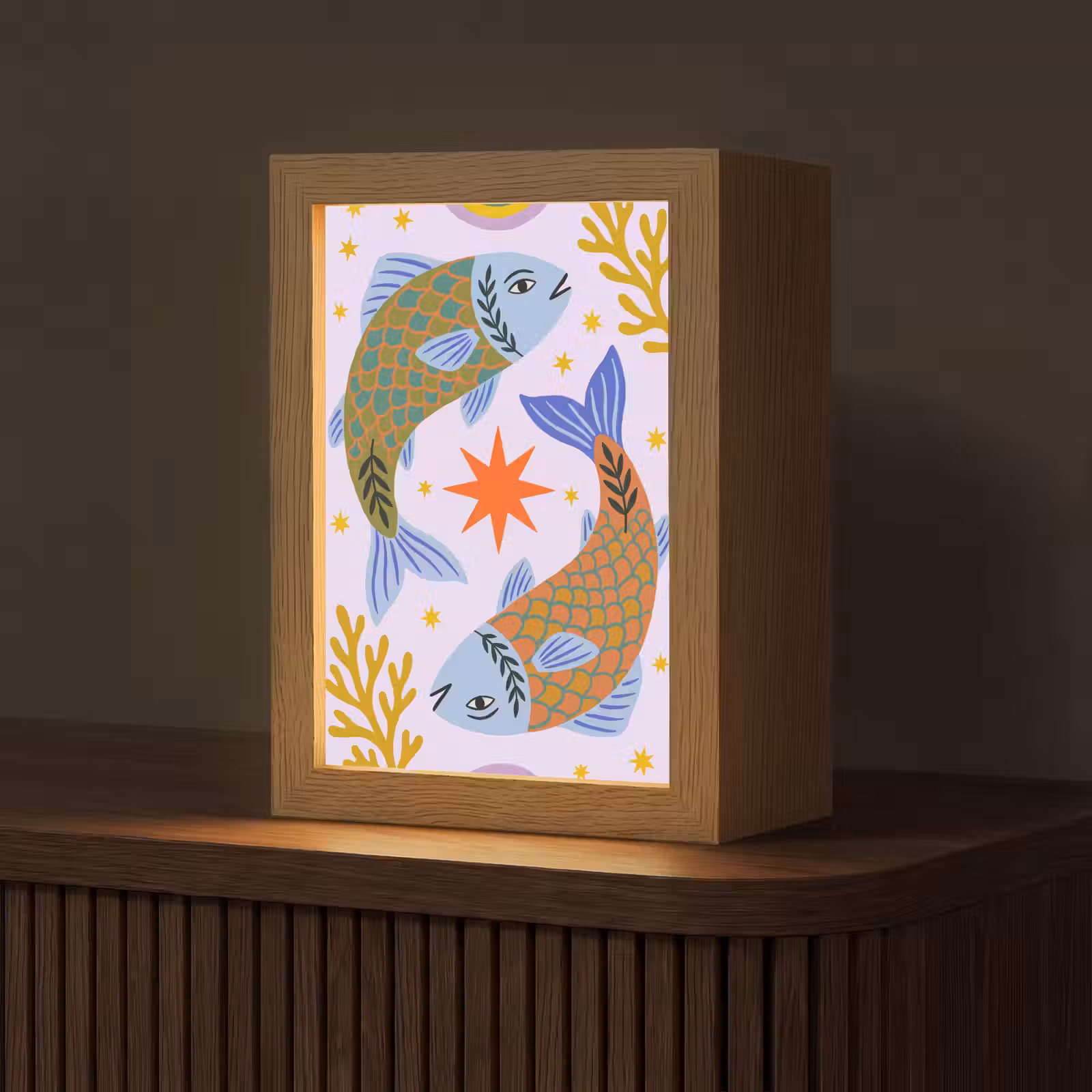 Gepersonaliseerd Lightbox - Vis - Onderwater - Dieren - Abstract - Kleurrijk — 1