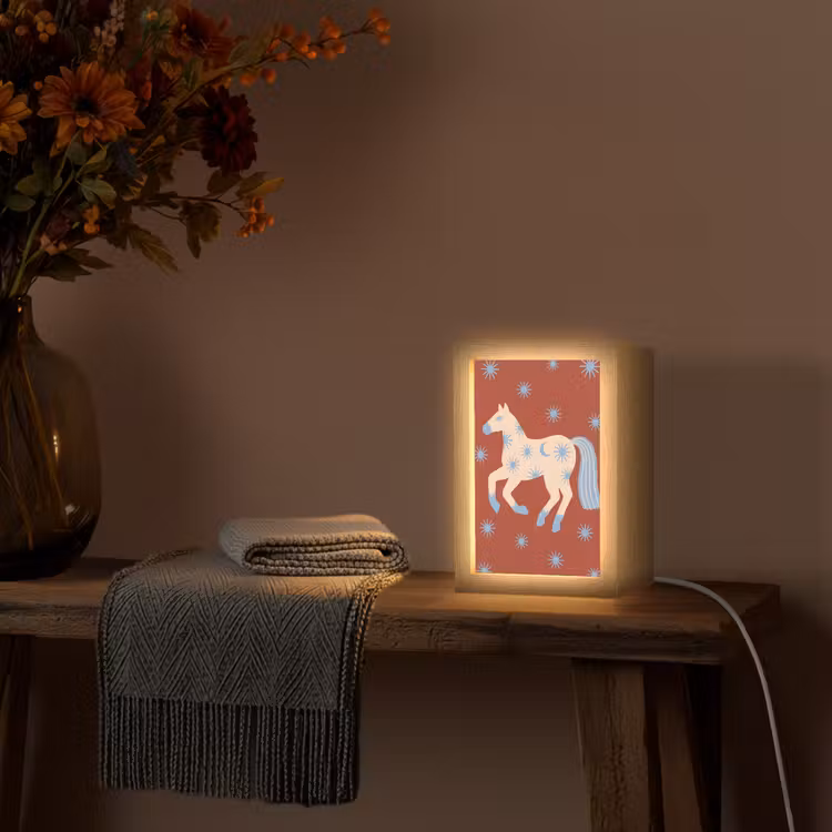 Gepersonaliseerd Lightbox - Dieren - Sterren - Maan - Abstract - Rood — 3