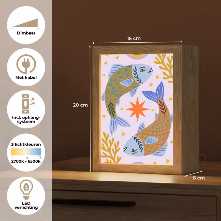 Gepersonaliseerd Lightbox - Vis - Onderwater - Dieren - Abstract - Kleurrijk — 7