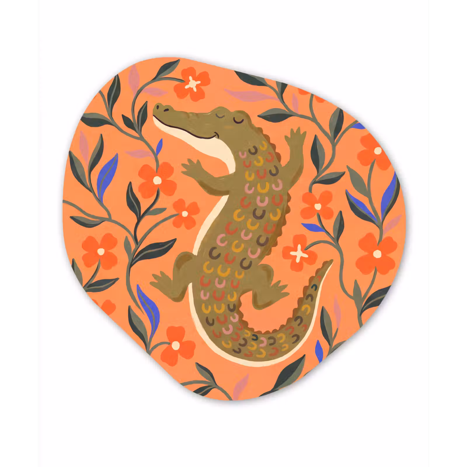 Organisch schilderij forex - Dieren - Bloemen - Oranje - Illustratie - Natuur — 1