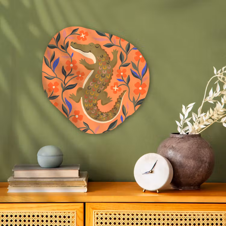 Organisch schilderij forex - Dieren - Bloemen - Oranje - Illustratie - Natuur — 2