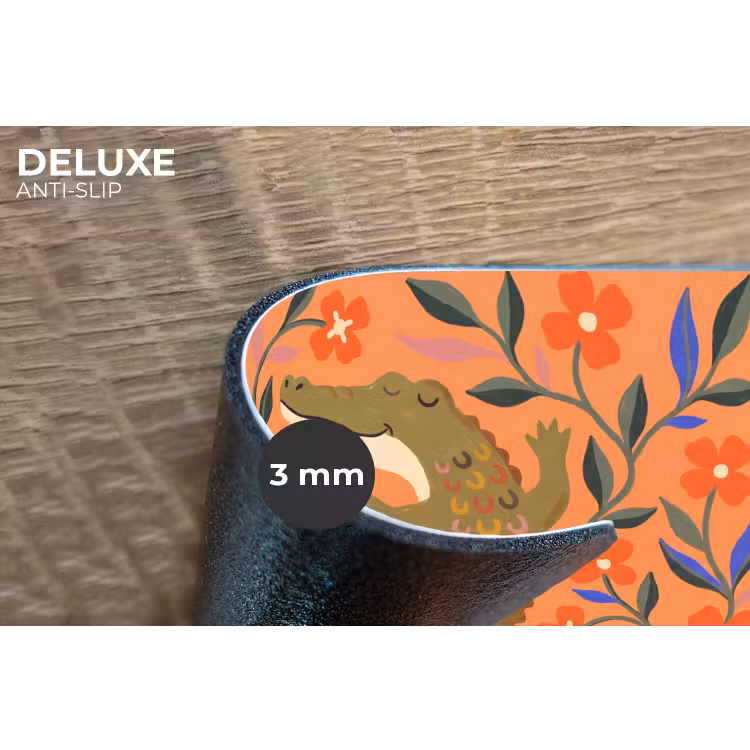 Placemat - 6 stuks - Dieren - Bloemen - Oranje - Illustratie - Natuur — 4