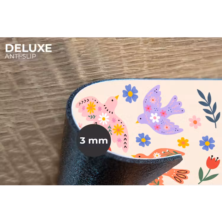 Placemat - 6 stuks - Vogel - Bloemen - Folk - Kleurrijk - Dieren — 4