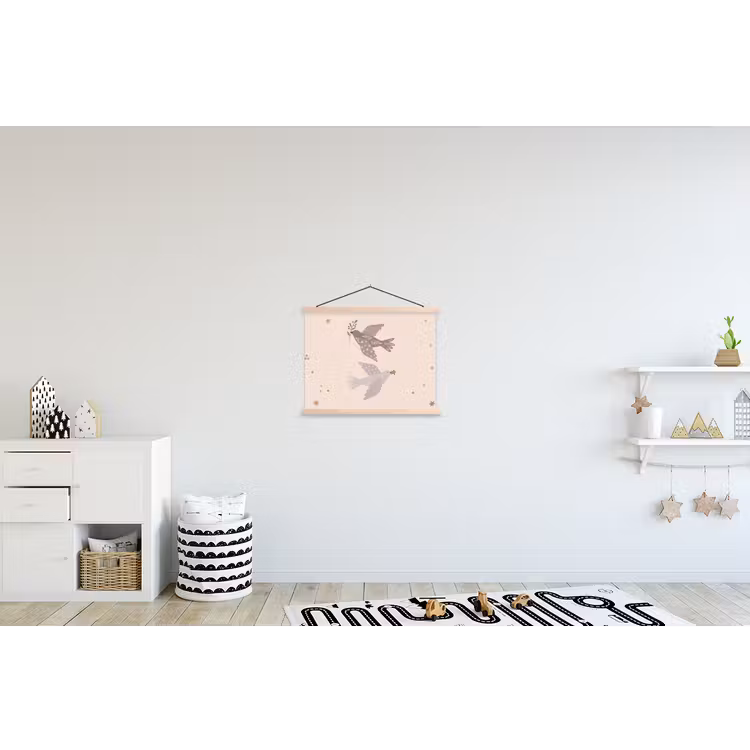 Schoolplaat - Vogel - Bessen - Natuur - Modern - Beige — 3