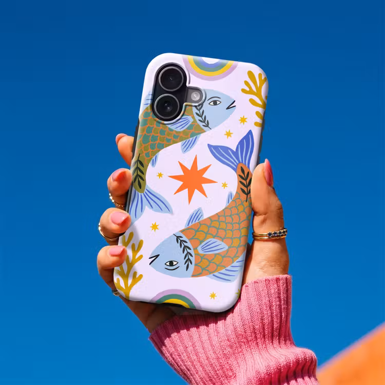 Telefoonhoesje Toughcase - Vis - Onderwater - Dieren - Abstract - Kleurrijk — 2