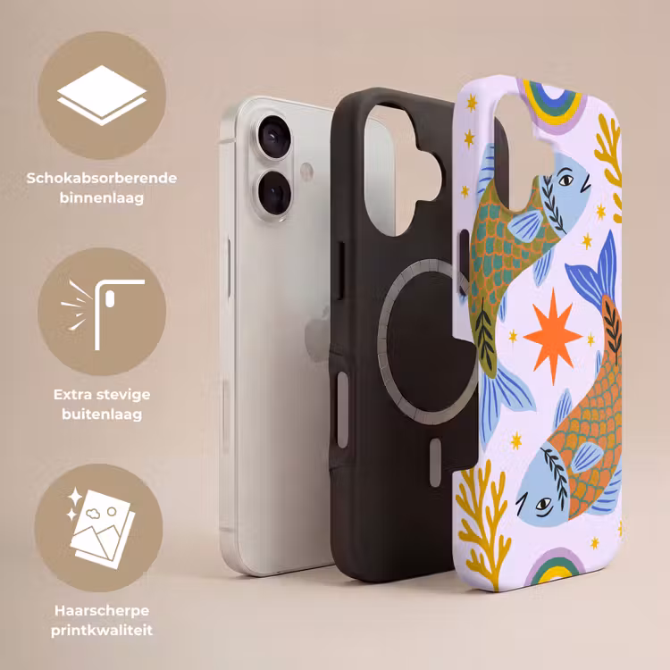 Telefoonhoesje Toughcase - Vis - Onderwater - Dieren - Abstract - Kleurrijk — 3