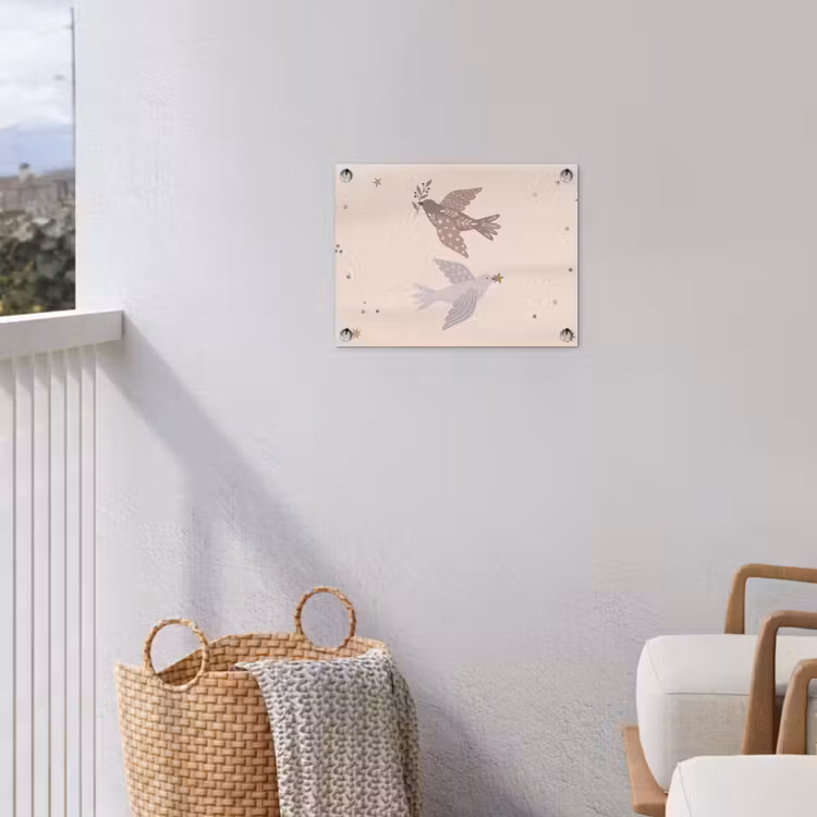 Tuinposter - Vogel - Bessen - Natuur - Modern - Beige — 3