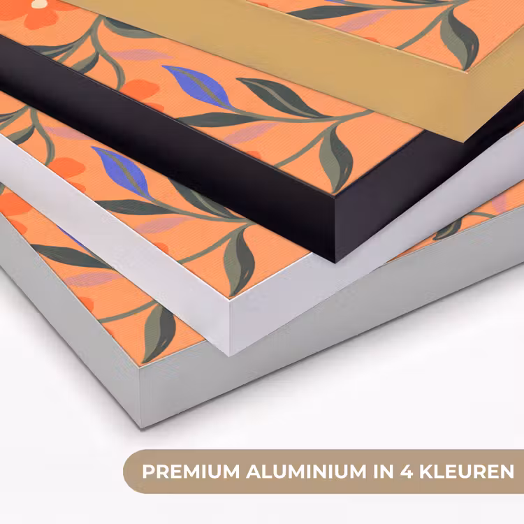 Art frame - Dieren - Bloemen - Oranje - Illustratie - Natuur — 2