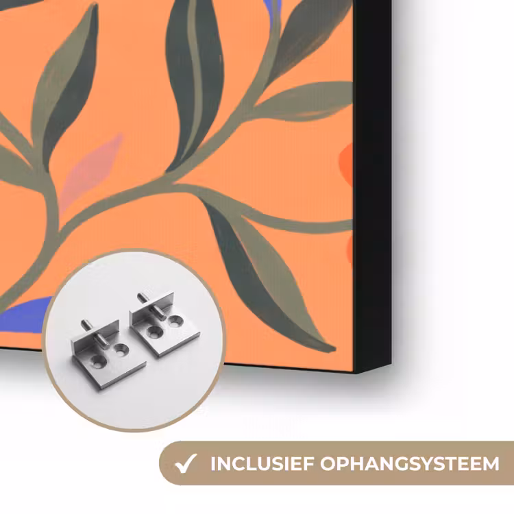 Art frame - Dieren - Bloemen - Oranje - Illustratie - Natuur — 6