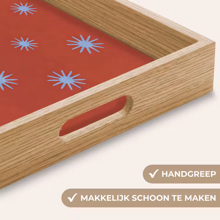 Dienblad - Dieren - Sterren - Maan - Abstract - Rood — 5
