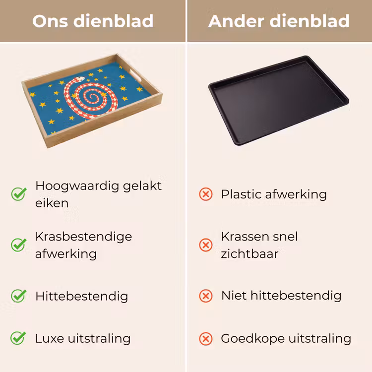 Dienblad - Slang - Spiraal - Dieren - Illustratie - Rood — 3
