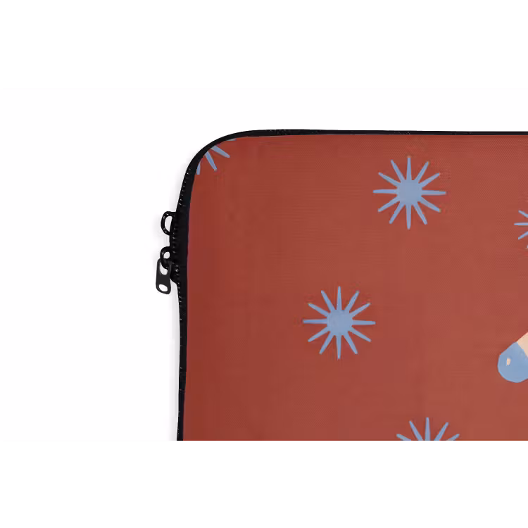 Laptophoes Dieren - Sterren - Maan - Abstract - Rood — 5