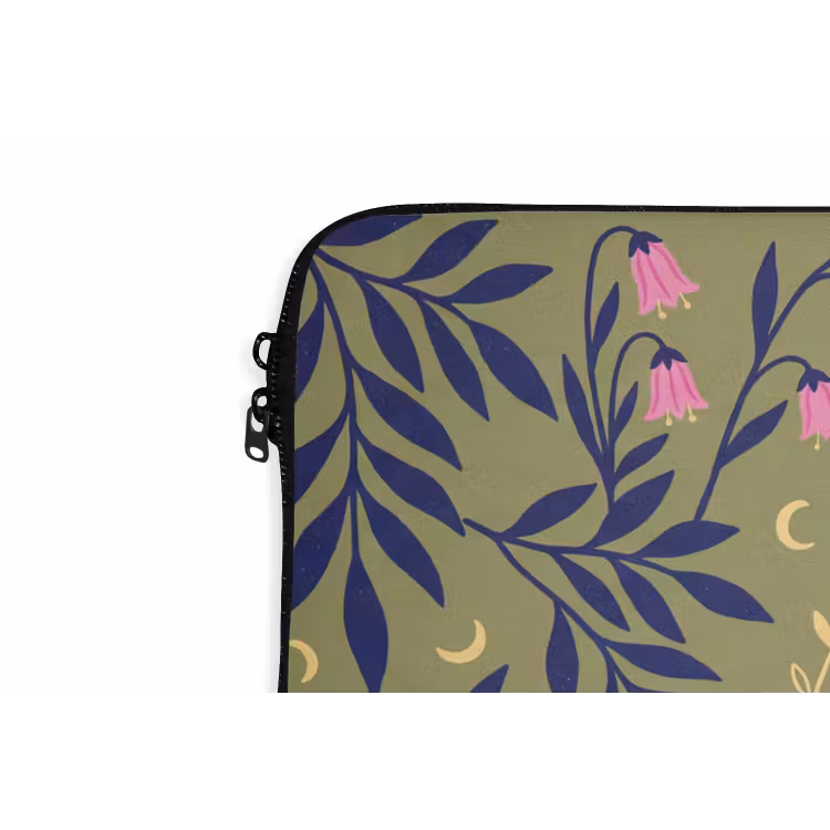 Laptophoes Tijger - Bladeren - Dieren - Illustratie - Oranje — 5