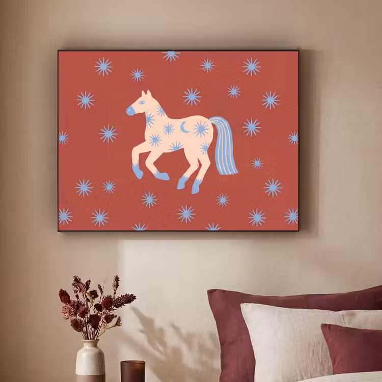 Art frame - Dieren - Sterren - Maan - Abstract - Rood — 3