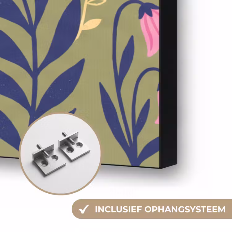 Art frame - Tijger - Bladeren - Dieren - Illustratie - Oranje — 6